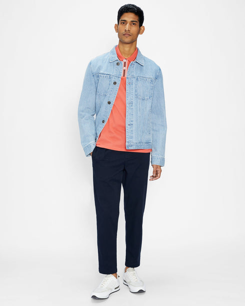<P>Ss Stripe Collar Polo Shirt</P>